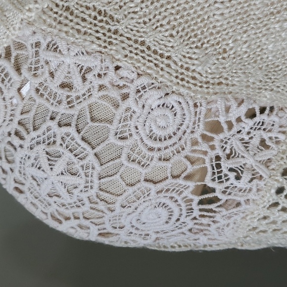 Love by‎ Design. Knit sweater.  Lightweight. Cream color size XL. Open kn… - Picture 3 of 9